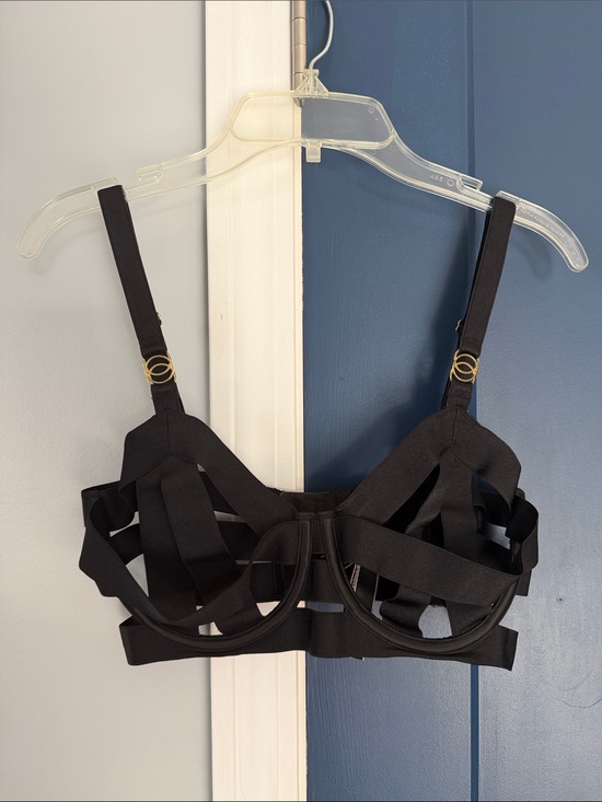 Victoria's Secret Other - Victoria's Secret Black Strappy Cutout Underwire Bra